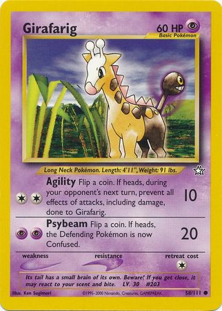 Girafarig (58/111) [Neo Genesis Unlimited] | Gear Gaming Fayetteville