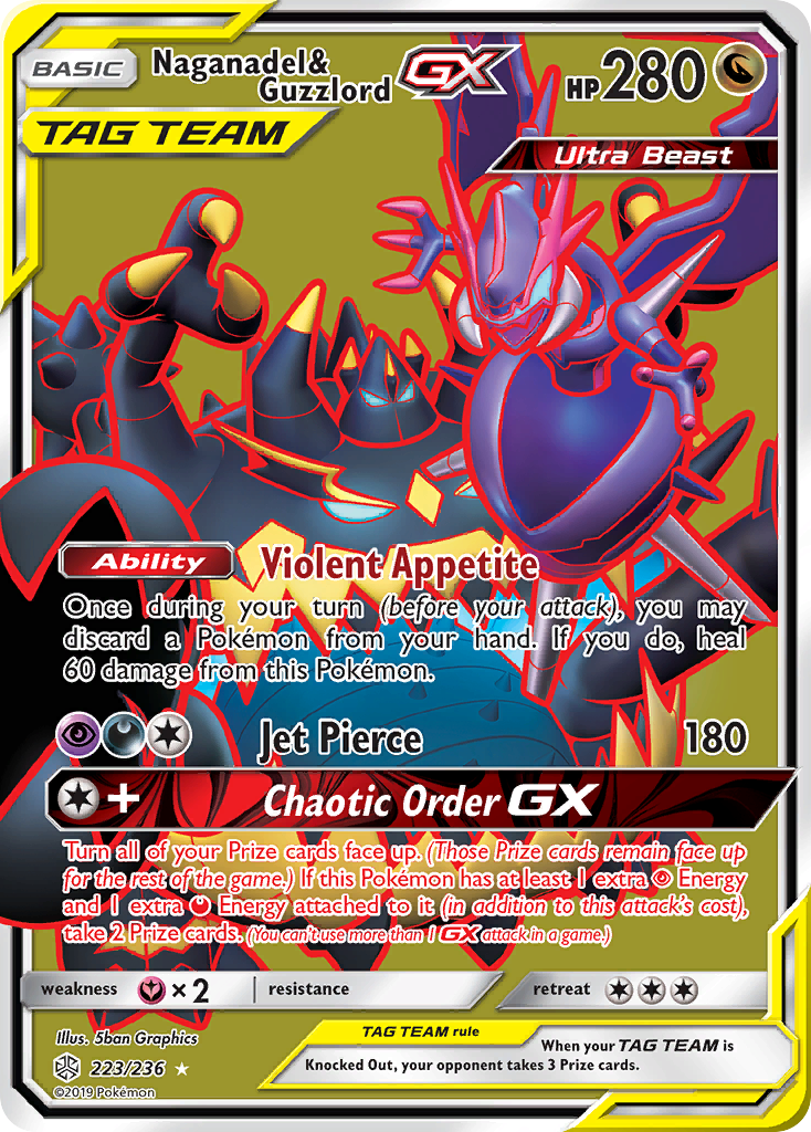 Naganadel & Guzzlord GX (223/236) [Sun & Moon: Cosmic Eclipse] | Gear Gaming Fayetteville