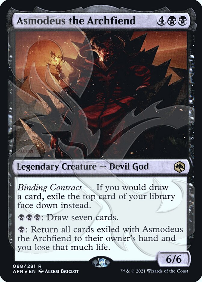 Asmodeus the Archfiend (Ampersand Promo) [Dungeons & Dragons: Adventures in the Forgotten Realms Promos] | Gear Gaming Fayetteville