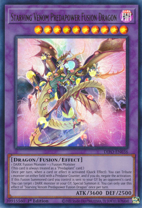 Starving Venom Predapower Fusion Dragon [DIFO-EN036] Ultra Rare | Gear Gaming Fayetteville