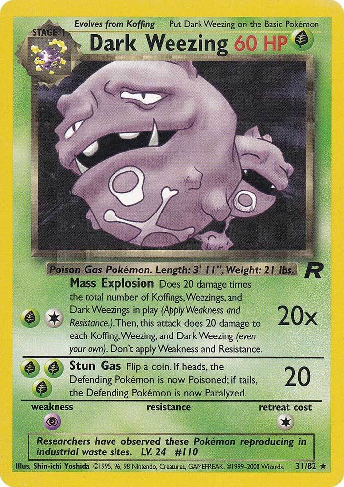 Dark Weezing (31/82) [Team Rocket Unlimited] | Gear Gaming Fayetteville