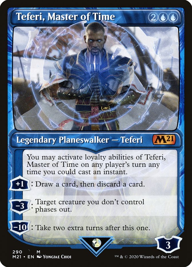 Teferi, Master of Time (Showcase) (290) [Core Set 2021] | Gear Gaming Fayetteville