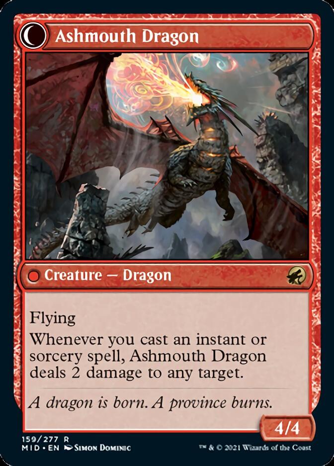 Smoldering Egg // Ashmouth Dragon [Innistrad: Midnight Hunt] | Gear Gaming Fayetteville