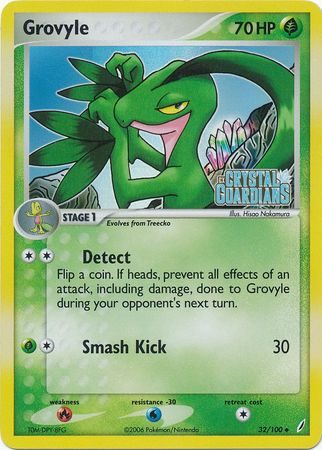 Grovyle (32/100) (Stamped) [EX: Crystal Guardians] | Gear Gaming Fayetteville