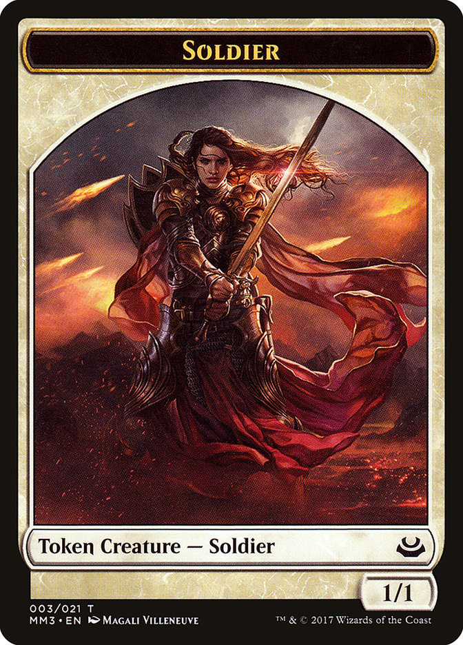 Soldier Token (003/021) [Modern Masters 2017 Tokens] | Gear Gaming Fayetteville