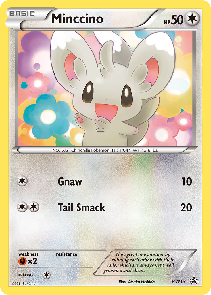 Minccino (BW13) (Cracked Ice Holo) [Black & White: Black Star Promos] | Gear Gaming Fayetteville