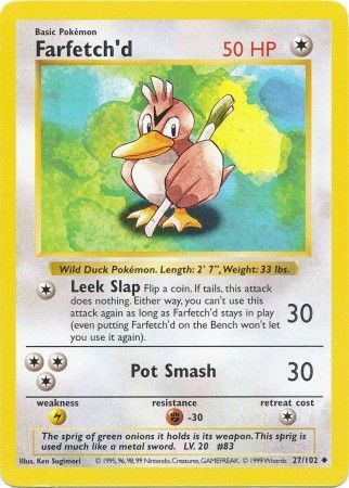 Farfetch'd (27/102) [Base Set Shadowless Unlimited] | Gear Gaming Fayetteville