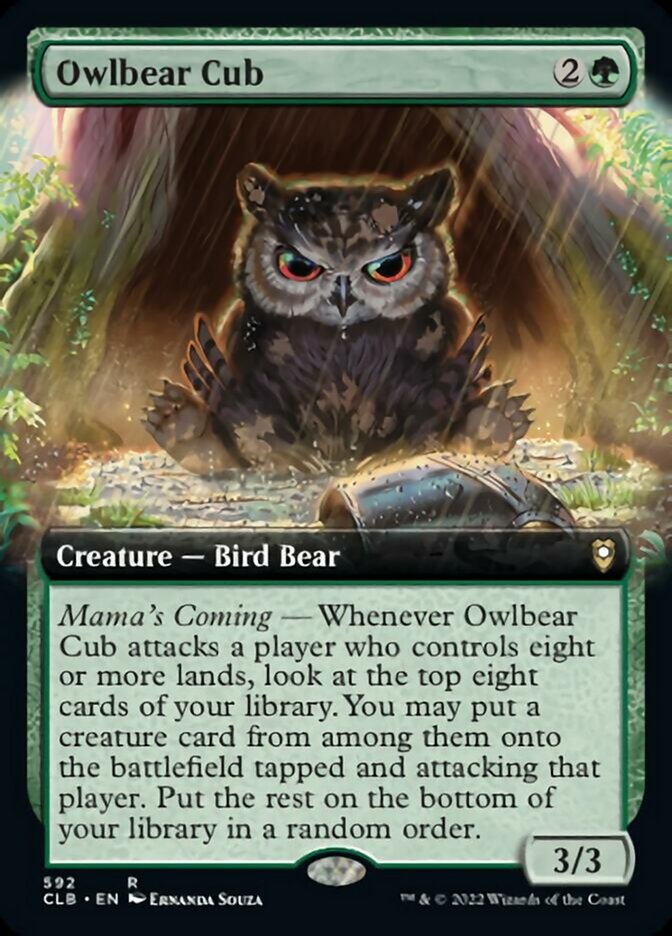 Owlbear Cub (Extended Art) [Commander Legends: Battle for Baldur's Gate] | Gear Gaming Fayetteville