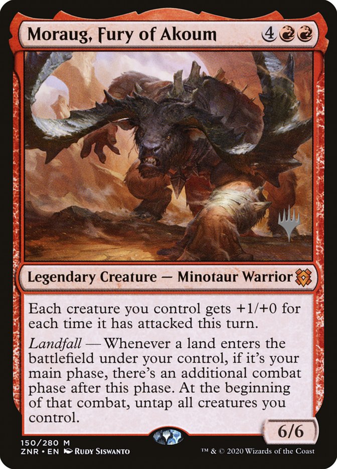 Moraug, Fury of Akoum (Promo Pack) [Zendikar Rising Promos] | Gear Gaming Fayetteville