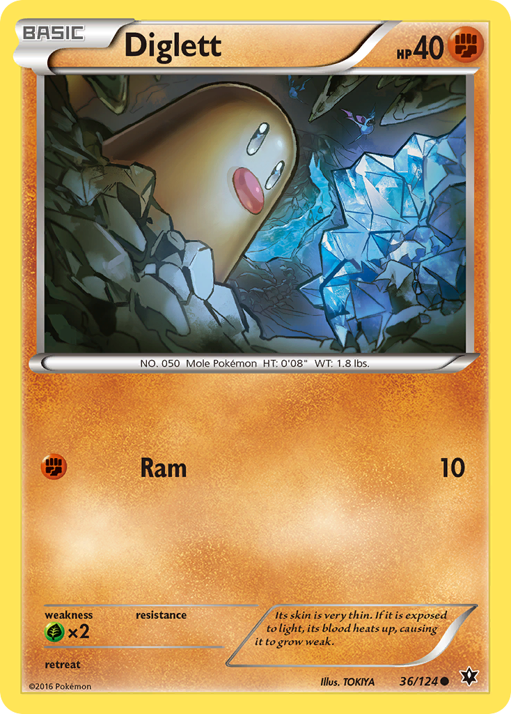 Diglett (36/124) [XY: Fates Collide] | Gear Gaming Fayetteville