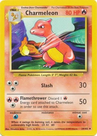 Charmeleon (24/102) [Base Set Unlimited] | Gear Gaming Fayetteville