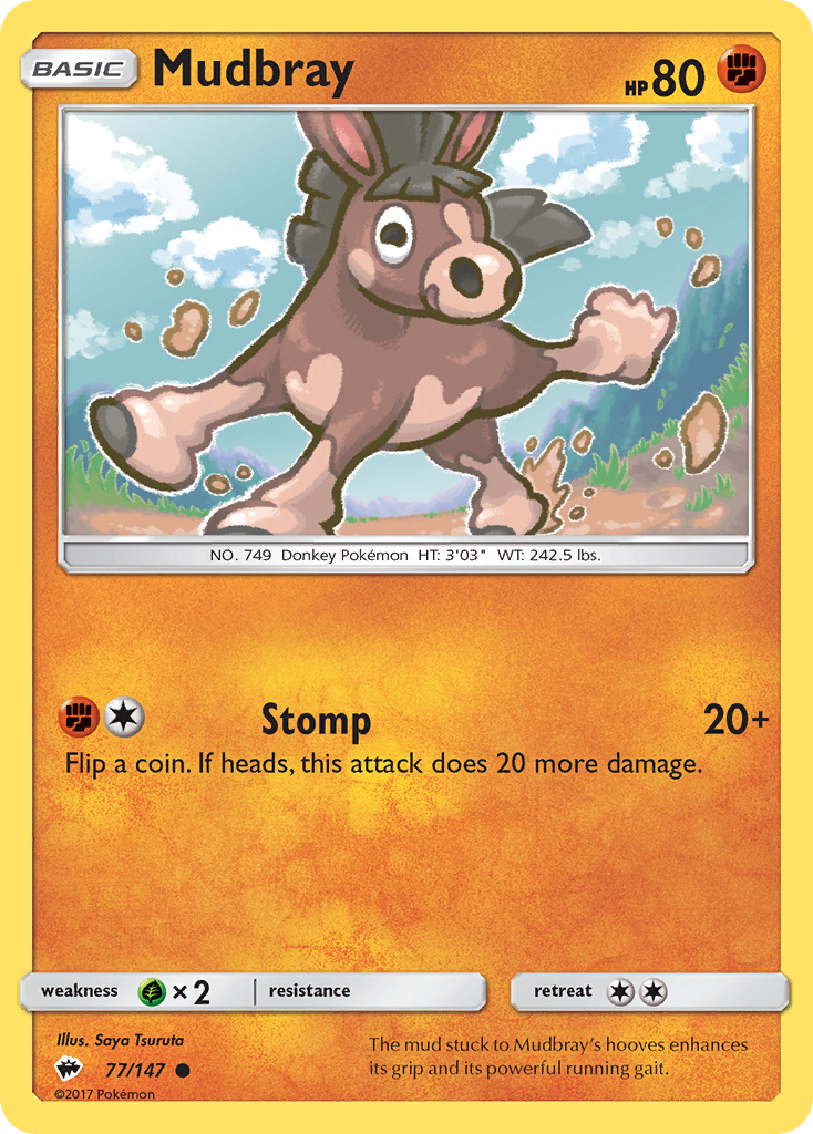 Mudbray (77/147) [Sun & Moon: Burning Shadows] | Gear Gaming Fayetteville