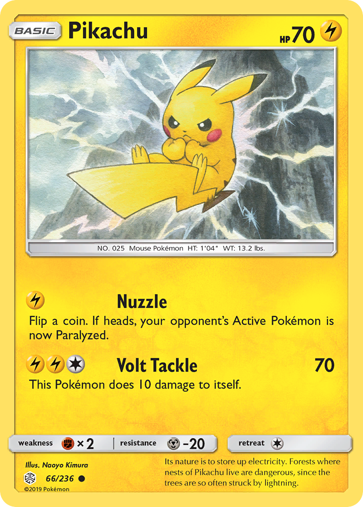 Pikachu (66/236) [Sun & Moon: Cosmic Eclipse] | Gear Gaming Fayetteville