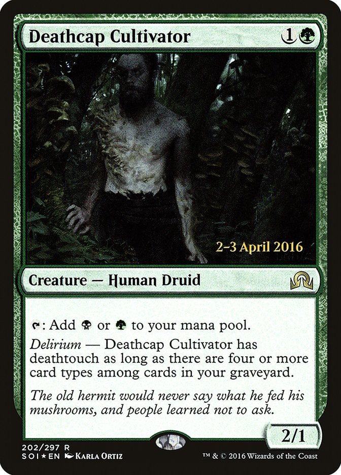 Deathcap Cultivator [Shadows over Innistrad Prerelease Promos] | Gear Gaming Fayetteville