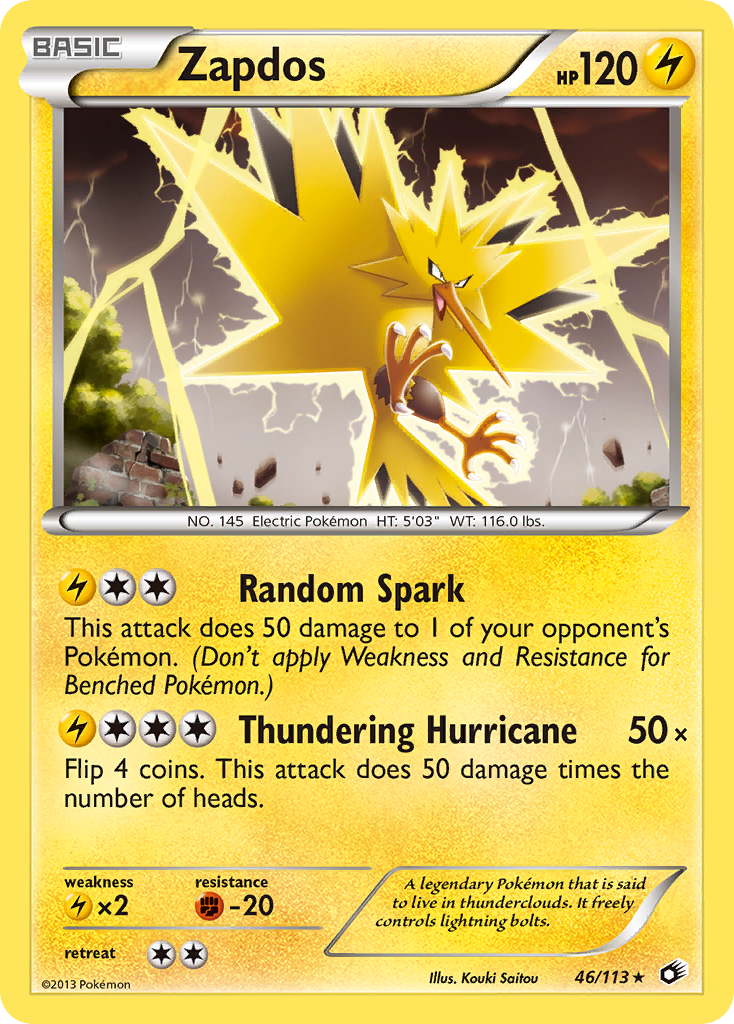 Zapdos (46/113) [Black & White: Legendary Treasures] | Gear Gaming Fayetteville