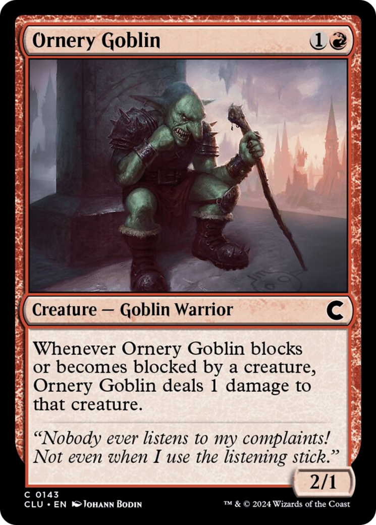 Ornery Goblin [Ravnica: Clue Edition] | Gear Gaming Fayetteville