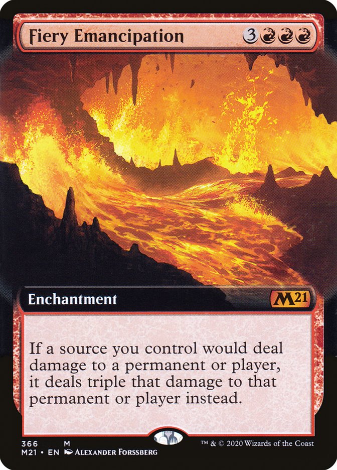 Fiery Emancipation (Extended Art) [Core Set 2021] | Gear Gaming Fayetteville
