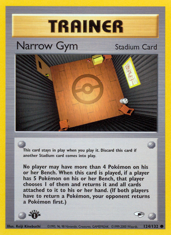 Narrow Gym (124/132) [Gym Heroes 1st Edition] | Gear Gaming Fayetteville