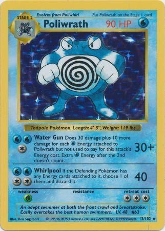 Poliwrath (13/102) [Base Set Shadowless Unlimited] | Gear Gaming Fayetteville