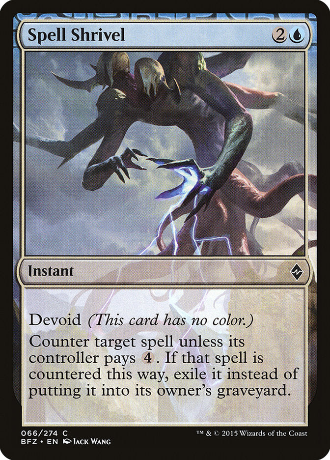 Spell Shrivel [Battle for Zendikar] | Gear Gaming Fayetteville