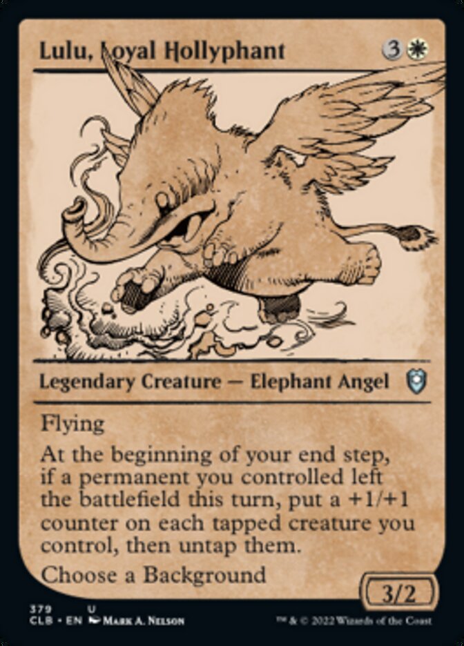 Lulu, Loyal Hollyphant (Showcase) [Commander Legends: Battle for Baldur's Gate] | Gear Gaming Fayetteville