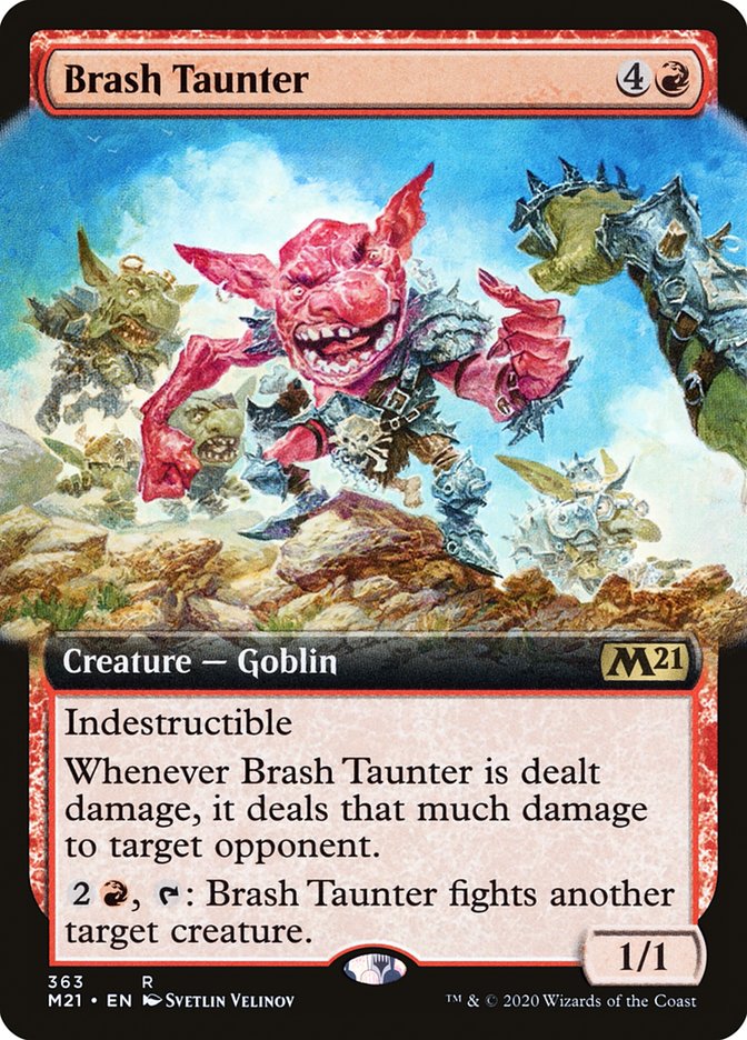 Brash Taunter (Extended Art) [Core Set 2021] | Gear Gaming Fayetteville