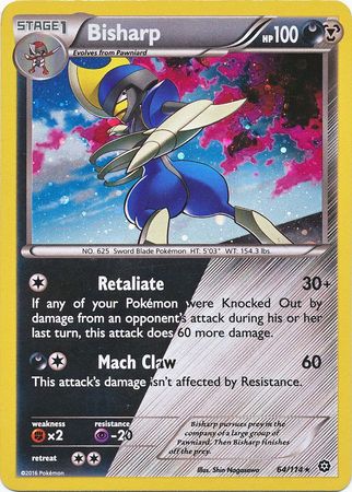 Bisharp (64/114) (Cosmos Holo) [XY: Steam Siege] | Gear Gaming Fayetteville