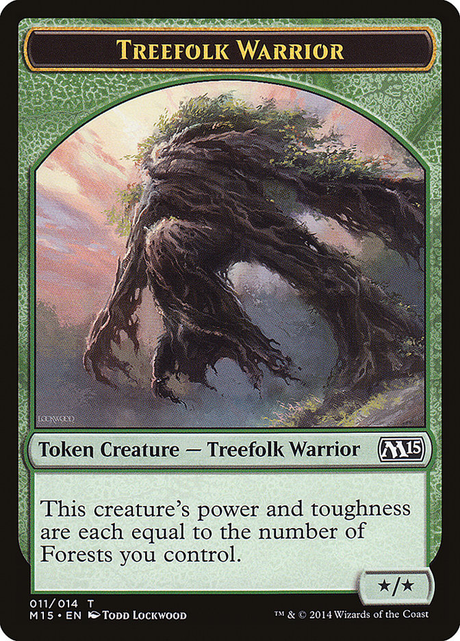 Treefolk Warrior Token [Magic 2015 Tokens] | Gear Gaming Fayetteville