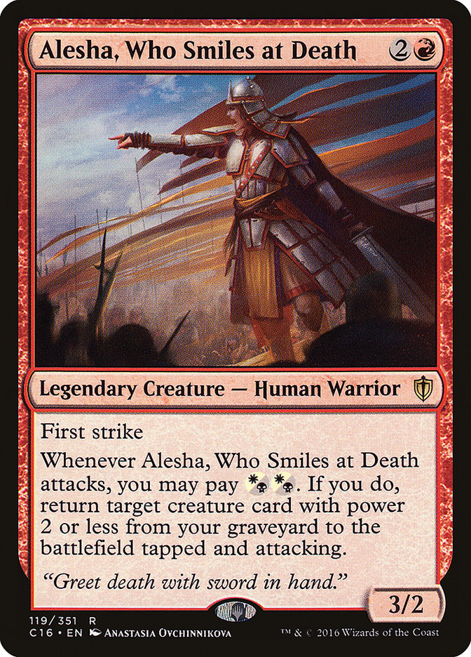 Alesha, Who Smiles at Death [Commander 2016] | Gear Gaming Fayetteville