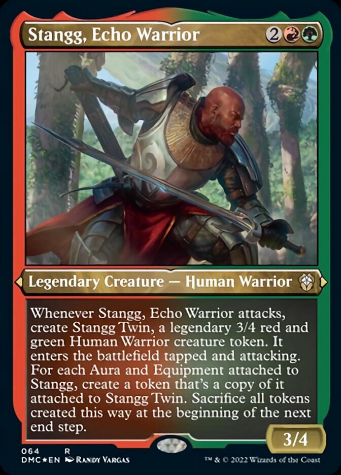 Stangg, Echo Warrior (Foil Etched) [Dominaria United Commander] | Gear Gaming Fayetteville