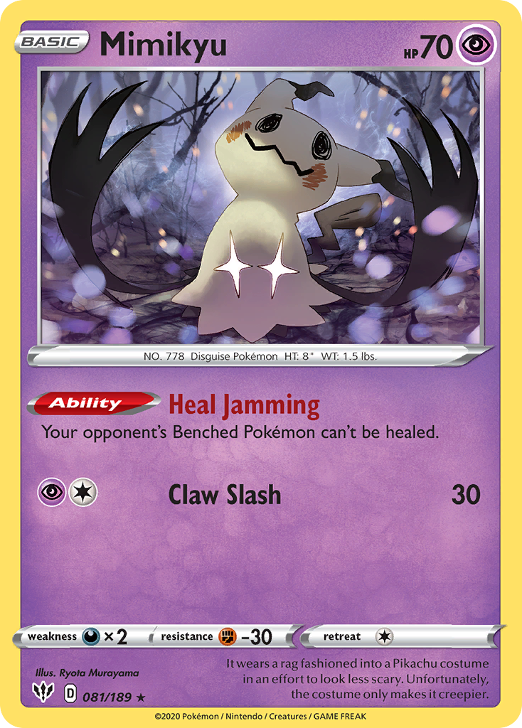 Mimikyu (081/189) [Sword & Shield: Darkness Ablaze] | Gear Gaming Fayetteville