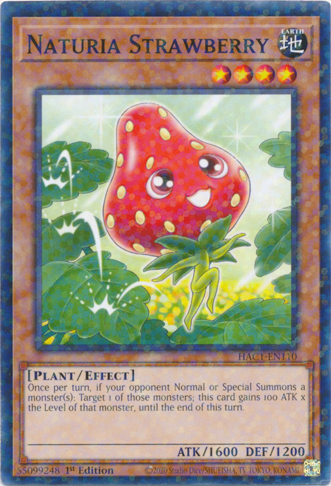 Naturia Strawberry (Duel Terminal) [HAC1-EN110] Common | Gear Gaming Fayetteville