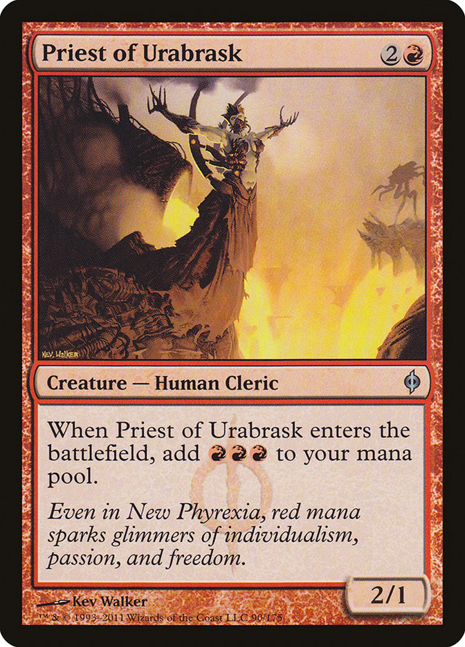 Priest of Urabrask [New Phyrexia] | Gear Gaming Fayetteville