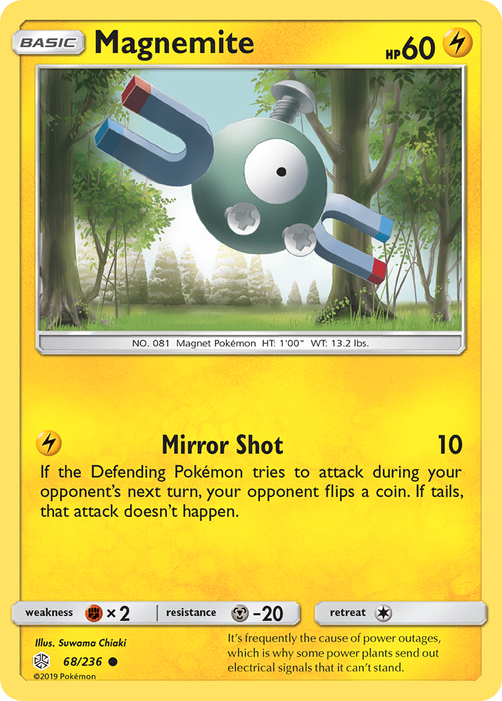 Magnemite (68/236) [Sun & Moon: Cosmic Eclipse] | Gear Gaming Fayetteville