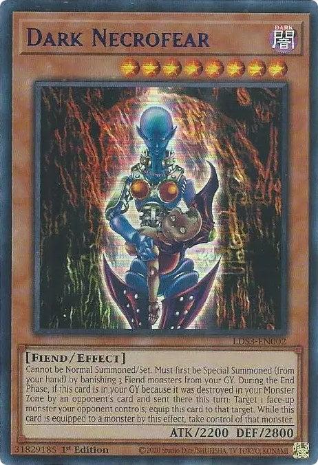 Dark Necrofear (Blue) [LDS3-EN002] Ultra Rare | Gear Gaming Fayetteville