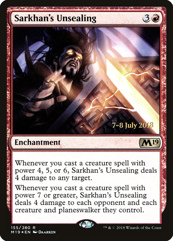 Sarkhan's Unsealing [Core Set 2019 Prerelease Promos] | Gear Gaming Fayetteville