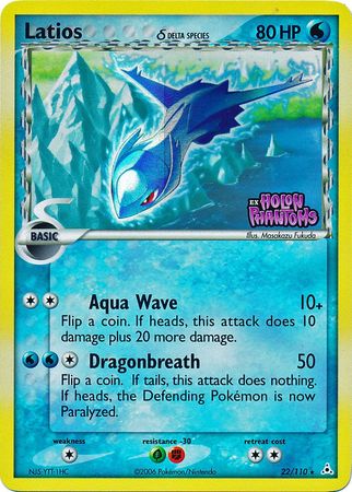 Latios (22/110) (Delta Species) (Stamped) [EX: Holon Phantoms] | Gear Gaming Fayetteville