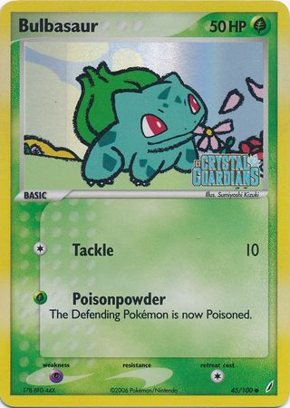 Bulbasaur (45/100) (Stamped) [EX: Crystal Guardians] | Gear Gaming Fayetteville