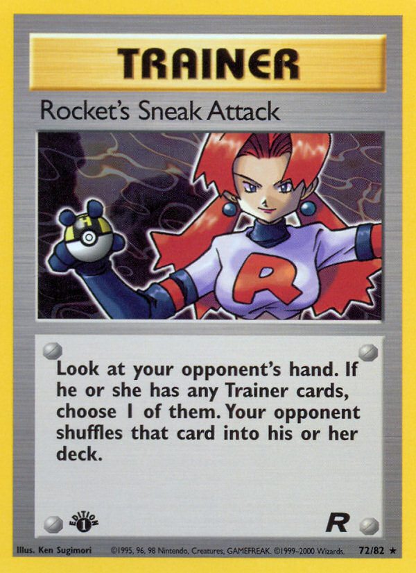 Rocket's Sneak Attack (72/82) [Team Rocket 1st Edition] | Gear Gaming Fayetteville