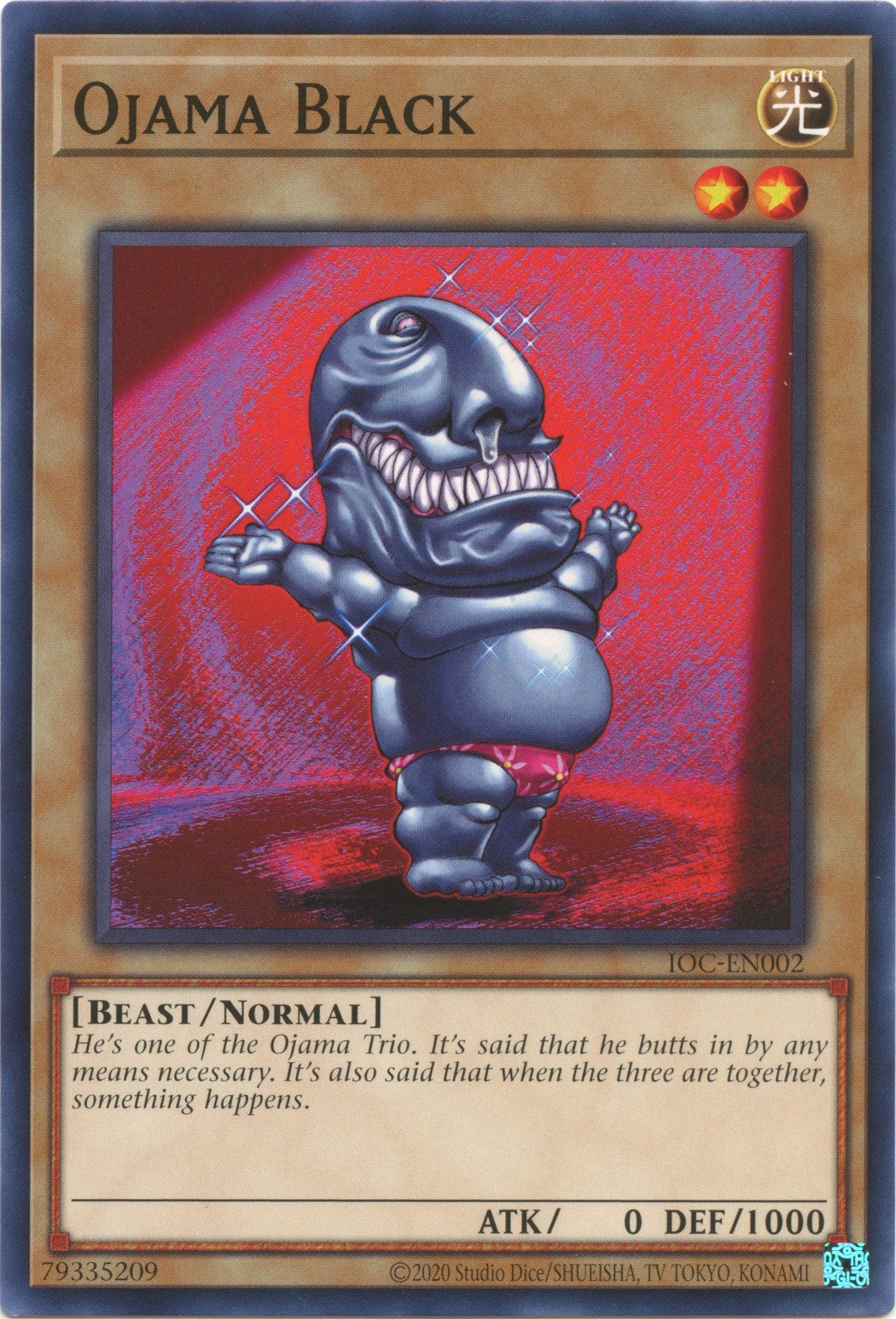 Ojama Black (25th Anniversary) [IOC-EN002] Common | Gear Gaming Fayetteville