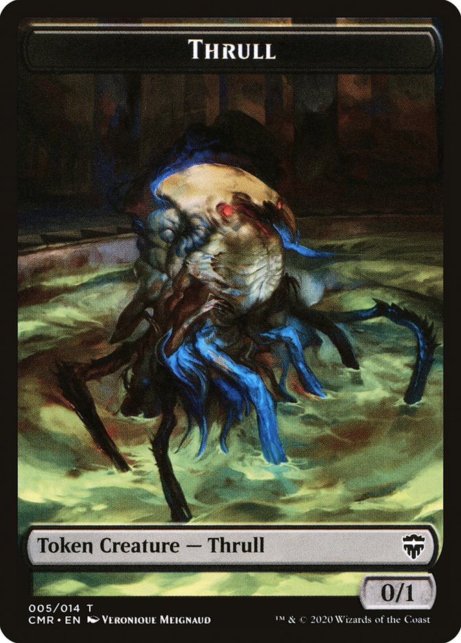 Horror // Thrull Double-Sided Token [Commander Legends Tokens] | Gear Gaming Fayetteville