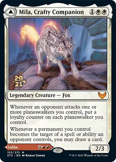 Mila, Crafty Companion // Lukka, Wayward Bonder [Strixhaven: School of Mages Prerelease Promos] | Gear Gaming Fayetteville