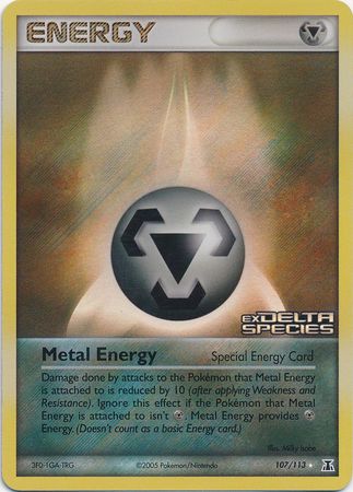 Metal Energy (107/113) (Stamped) [EX: Delta Species] | Gear Gaming Fayetteville