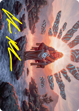 Jadzi, Oracle of Arcavios Art Card (Gold-Stamped Signature) [Strixhaven: School of Mages Art Series] | Gear Gaming Fayetteville