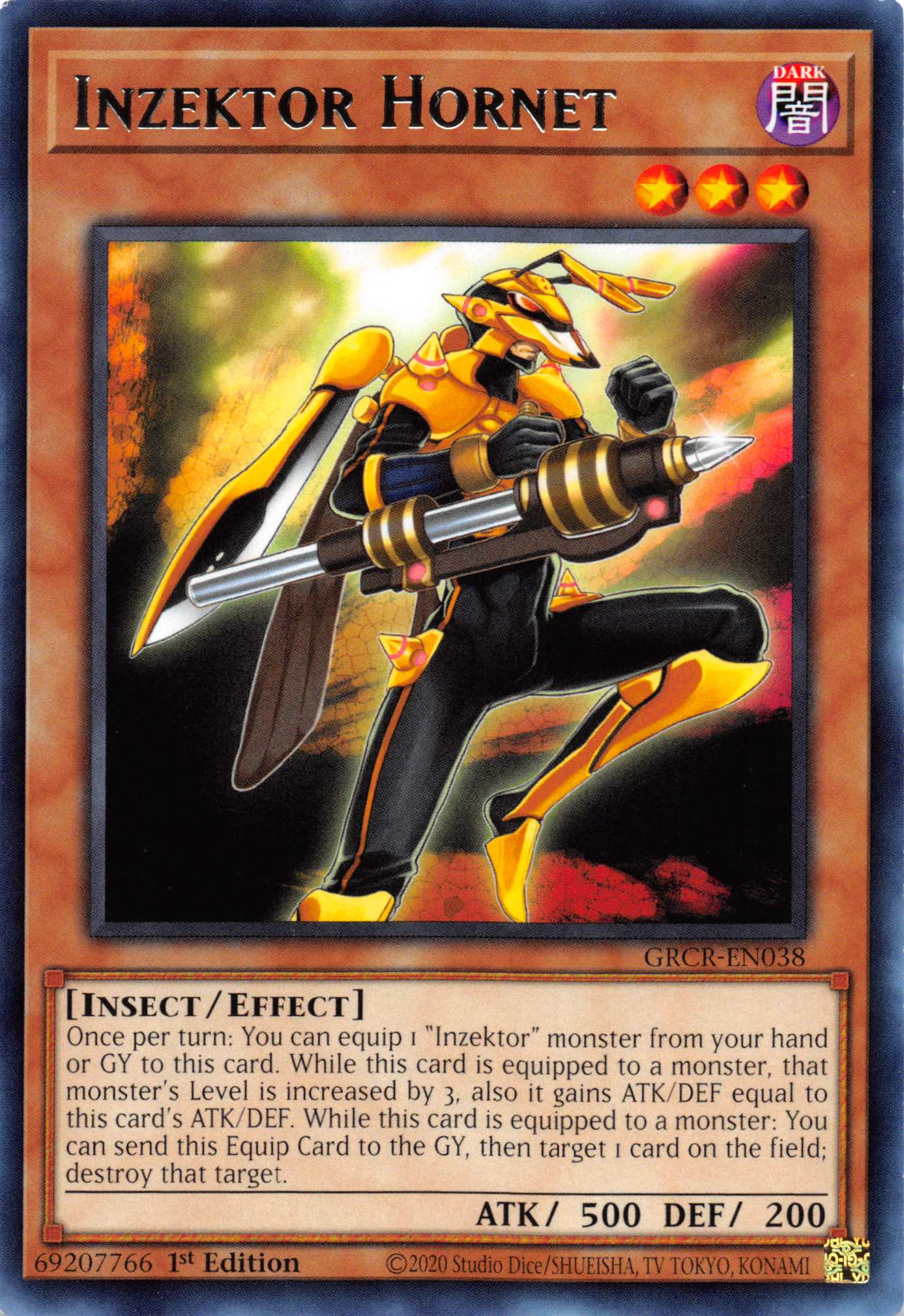 Inzektor Hornet [GRCR-EN038] Rare | Gear Gaming Fayetteville