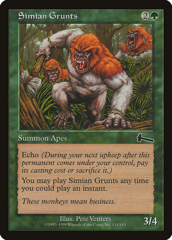 Simian Grunts [Urza's Legacy] | Gear Gaming Fayetteville