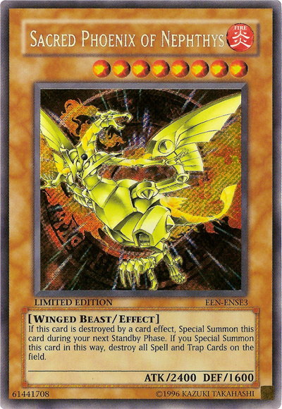 Sacred Phoenix of Nephthys [EEN-ENSE3] Secret Rare | Gear Gaming Fayetteville