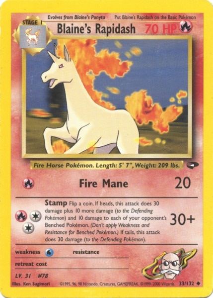 Blaine's Rapidash (33/132) [Gym Challenge Unlimited] | Gear Gaming Fayetteville