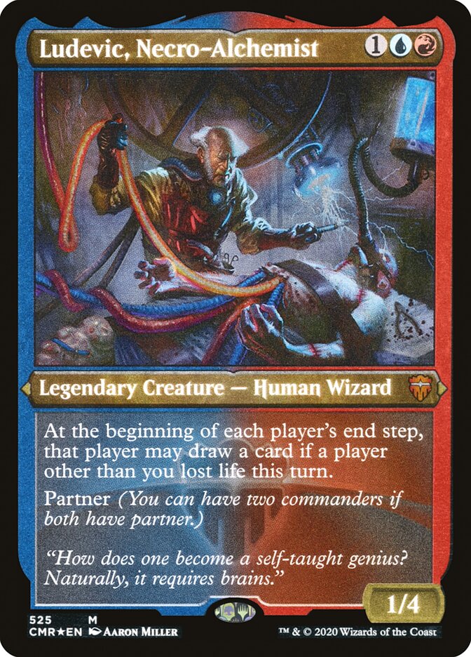 Ludevic, Necro-Alchemist (Etched) [Commander Legends] | Gear Gaming Fayetteville