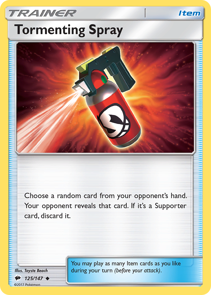 Tormenting Spray (125/147) [Sun & Moon: Burning Shadows] | Gear Gaming Fayetteville